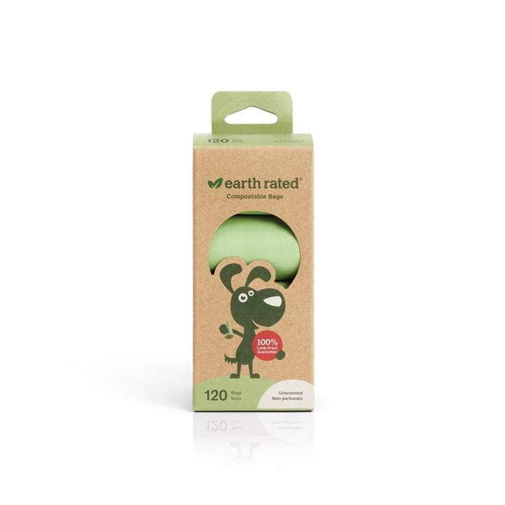 Earth Rated 120 Compostable Bags on 8 Refill Rolls - Unscented